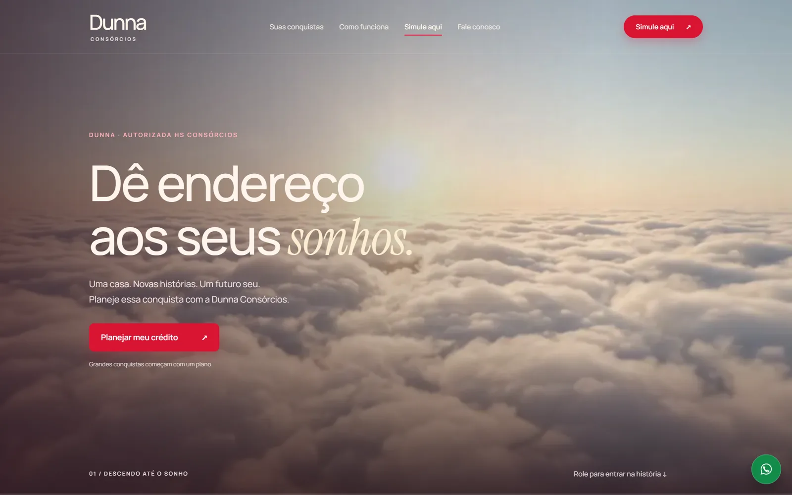 Dunna Consórcios — Site institucional