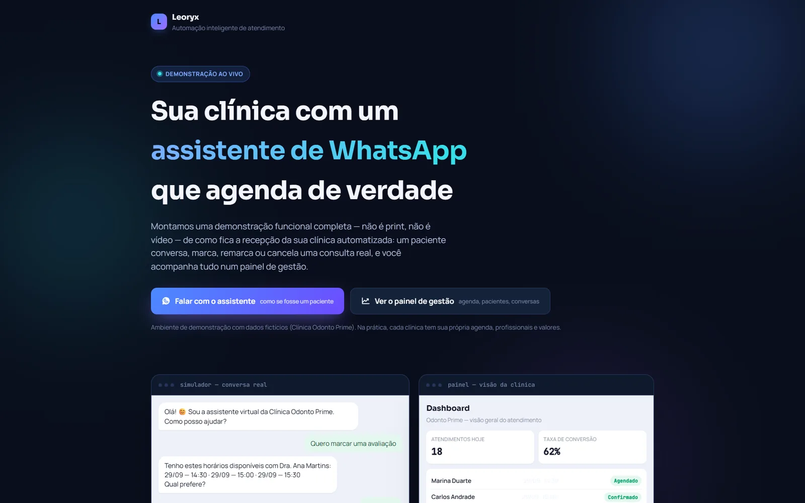 Odonto Prime — Chatbot WhatsApp + painel